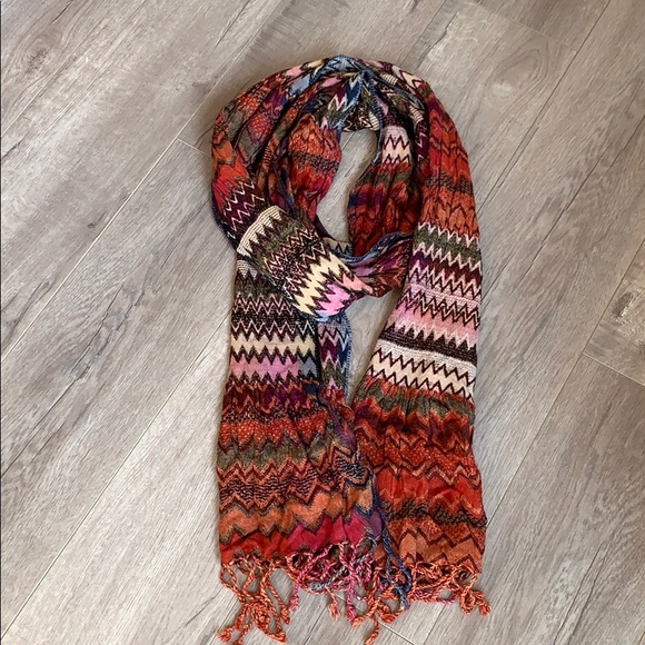 Multicolor Rayon Neck Scarf 🧣 - Picture 6 of 6